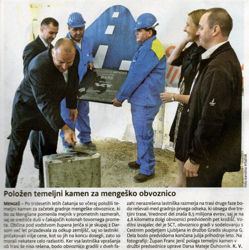 29.julij 2010 polaganje temeljnega kamna za obvoznico